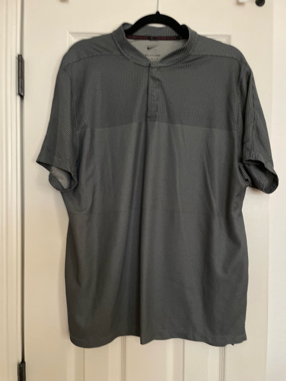 gray Nike Tiger Woods Collection Dri-FIT/ IDV golf shirt
